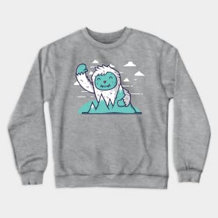 Cute and friendly yeti Crewneck Sweatshirt